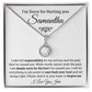 Personalized Im Sorry For Hurting You Eternal Hope Necklace