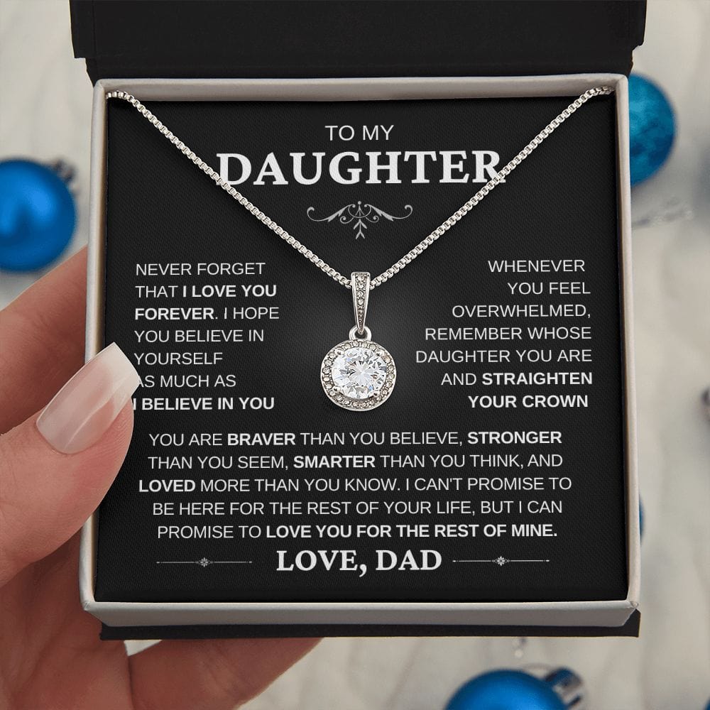 I Believe in you- Dad to Daughter Eternal Hope Necklace