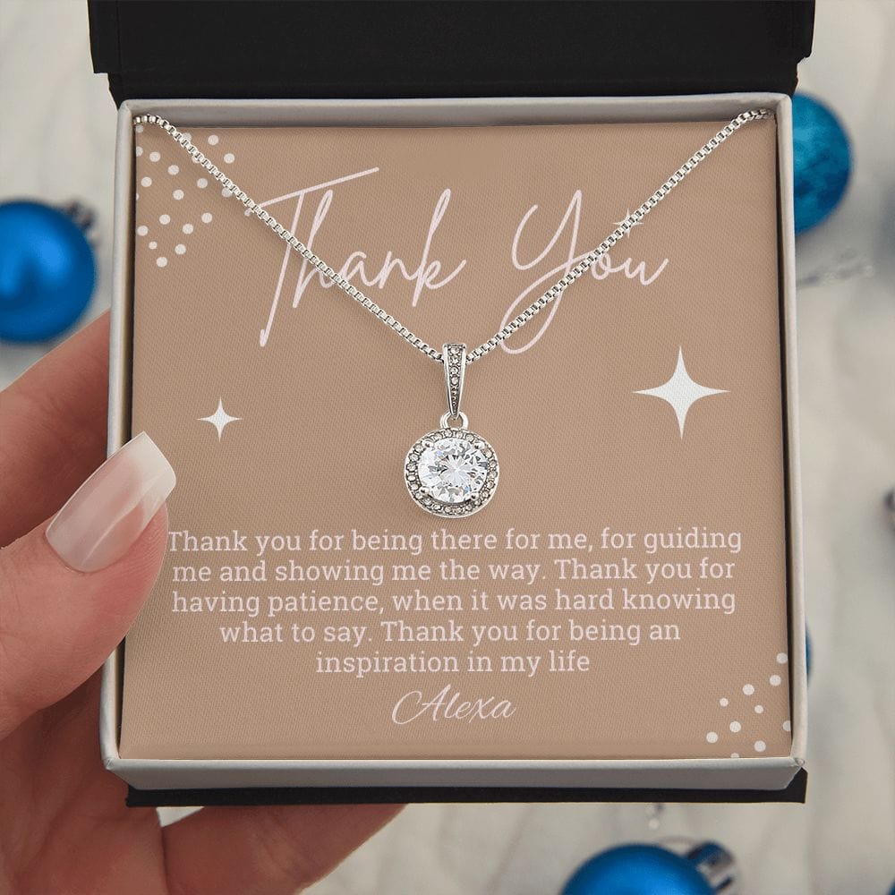 Thank you keepsake gift necklace, Personalized thank you gift,  Thank you presents, Appreciation gift for boss, coworker, best friend, coach