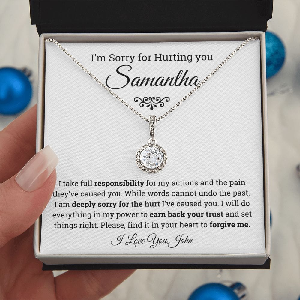 Personalized Im Sorry For Hurting You Eternal Hope Necklace