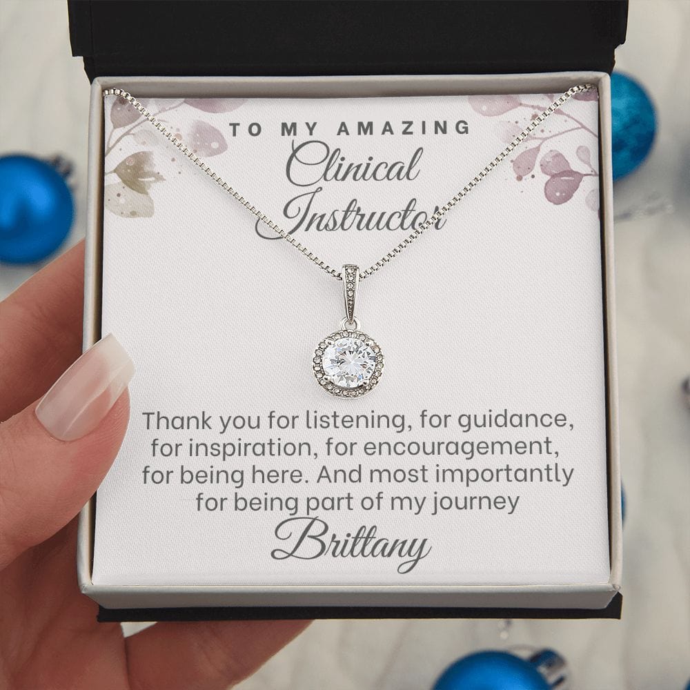 Clinical Instructor Thank you gift necklace, Nursing Instructor present, Nurse Manager gift, Nurse Educator coworker on retirement, leaving