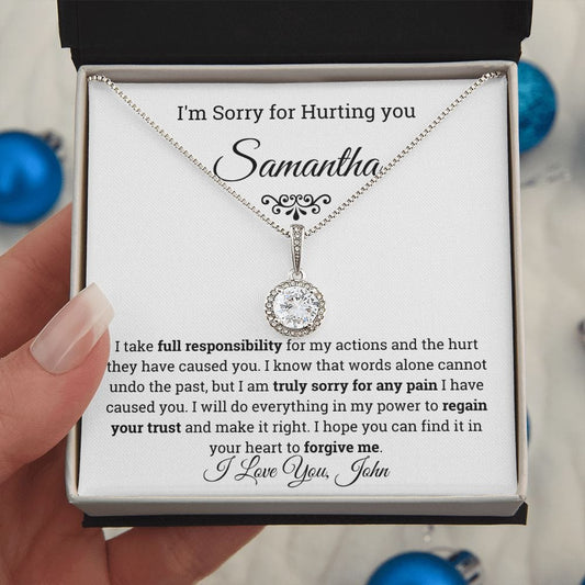 Personalized I'm Sorry Eternal Hope Necklace
