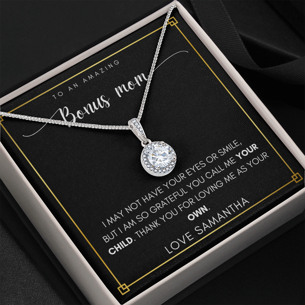 Personalized Bonus Mom Necklace