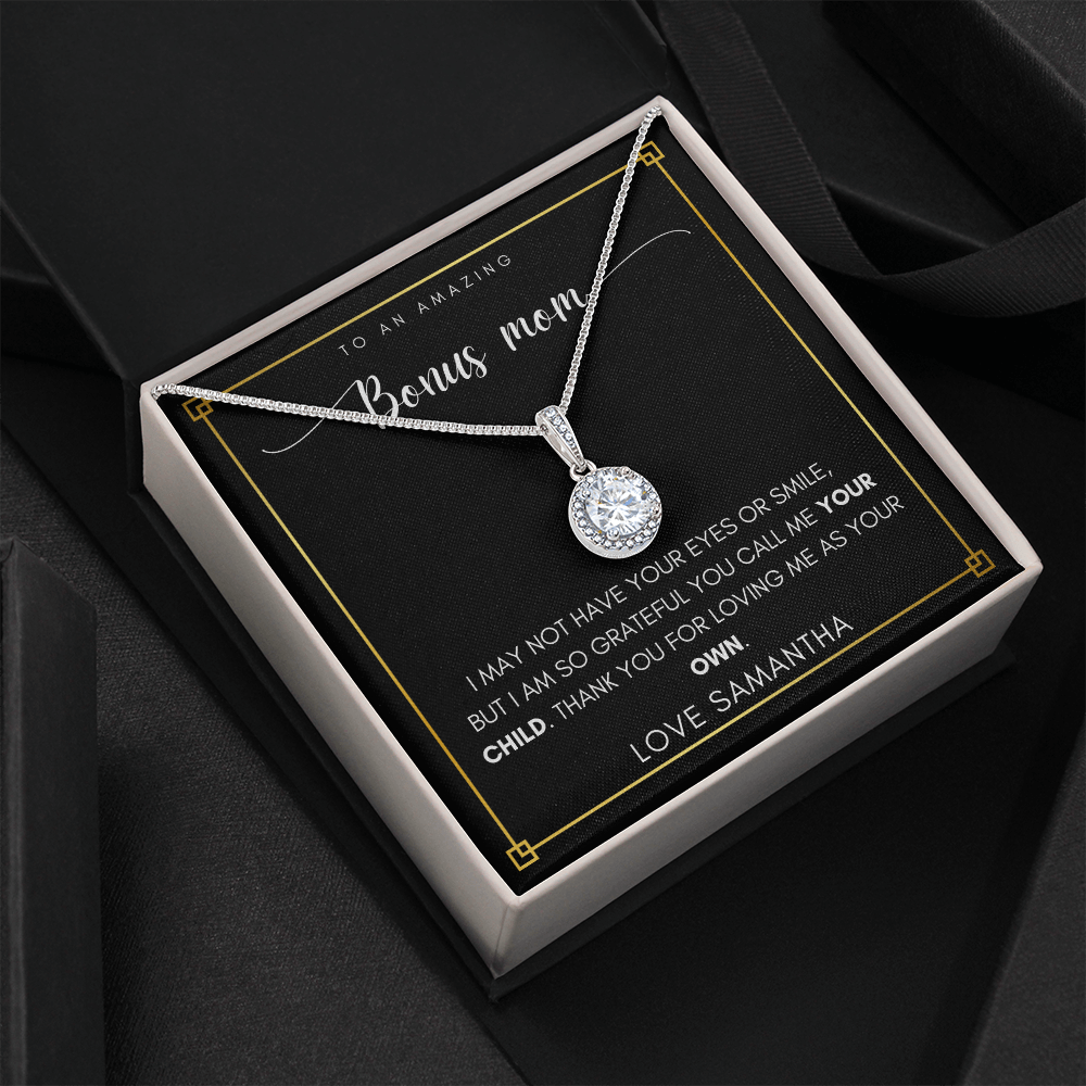 Personalized Bonus Mom Necklace