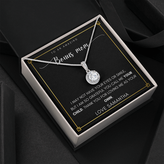 Personalized Bonus Mom Necklace