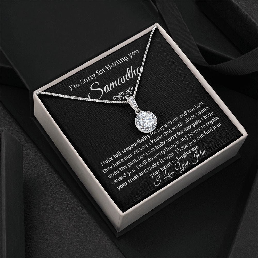 I'm Sorry Eternal Hope Necklace- Personalized Apology Gift for her