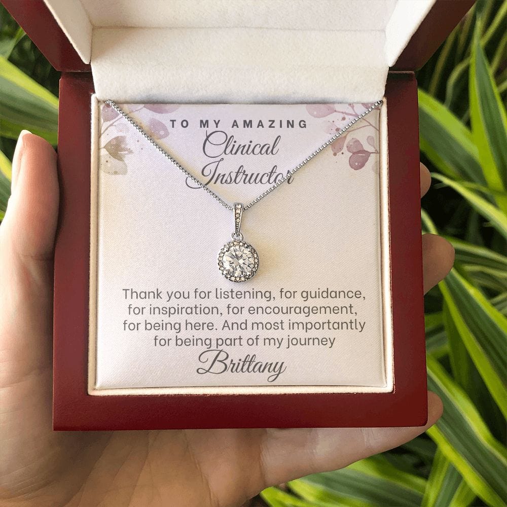 Clinical Instructor Thank you gift necklace, Nursing Instructor present, Nurse Manager gift, Nurse Educator coworker on retirement, leaving