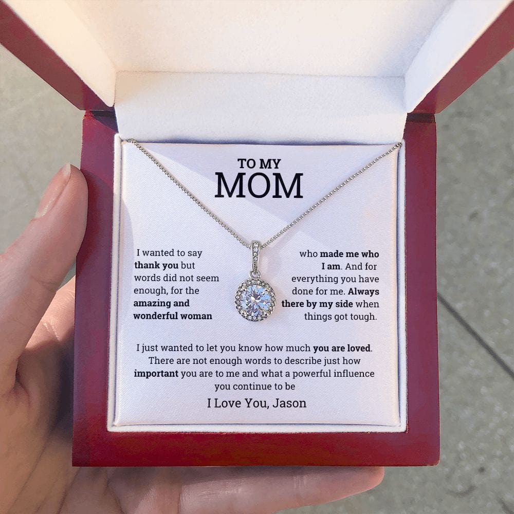 Personalized Mom Necklace from Son/Daughter For Birthday, Mother's day, Christmas