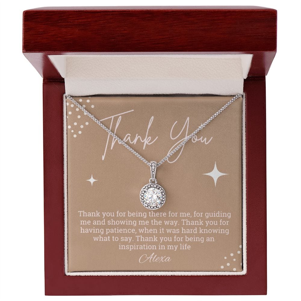 Thank you keepsake gift necklace, Personalized thank you gift,  Thank you presents, Appreciation gift for boss, coworker, best friend, coach