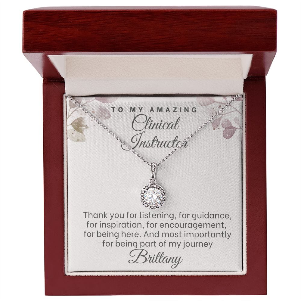 Clinical Instructor Thank you gift necklace, Nursing Instructor present, Nurse Manager gift, Nurse Educator coworker on retirement, leaving
