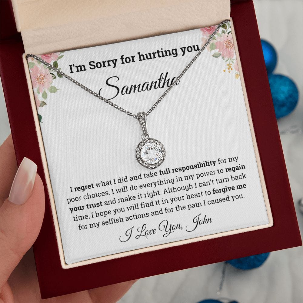 Personalized I'm Sorry for hurting you Eternal Hope Necklace