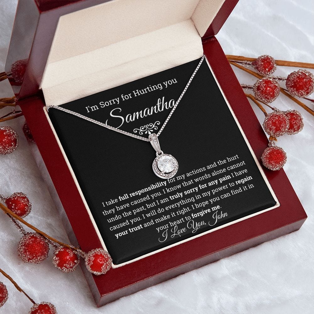 I'm Sorry Eternal Hope Necklace- Personalized Apology Gift for her