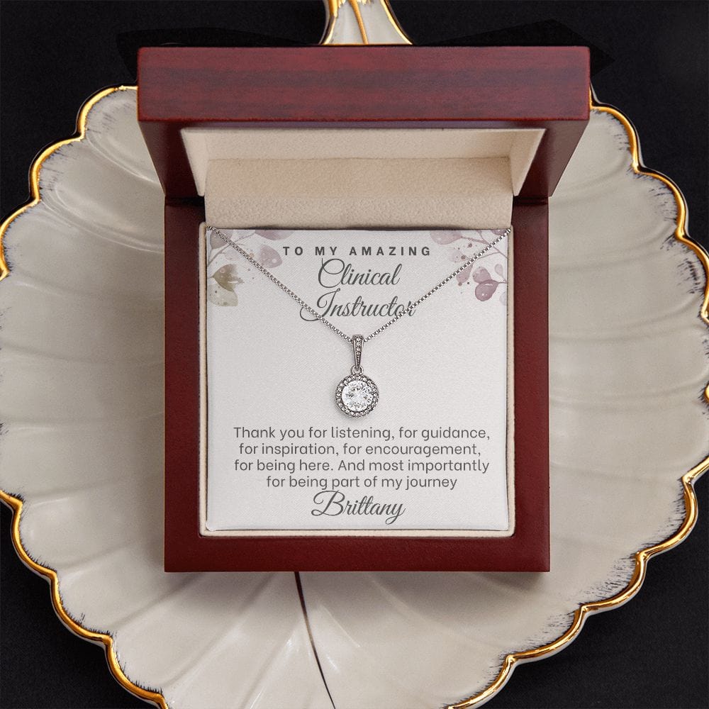 Clinical Instructor Thank you gift necklace, Nursing Instructor present, Nurse Manager gift, Nurse Educator coworker on retirement, leaving