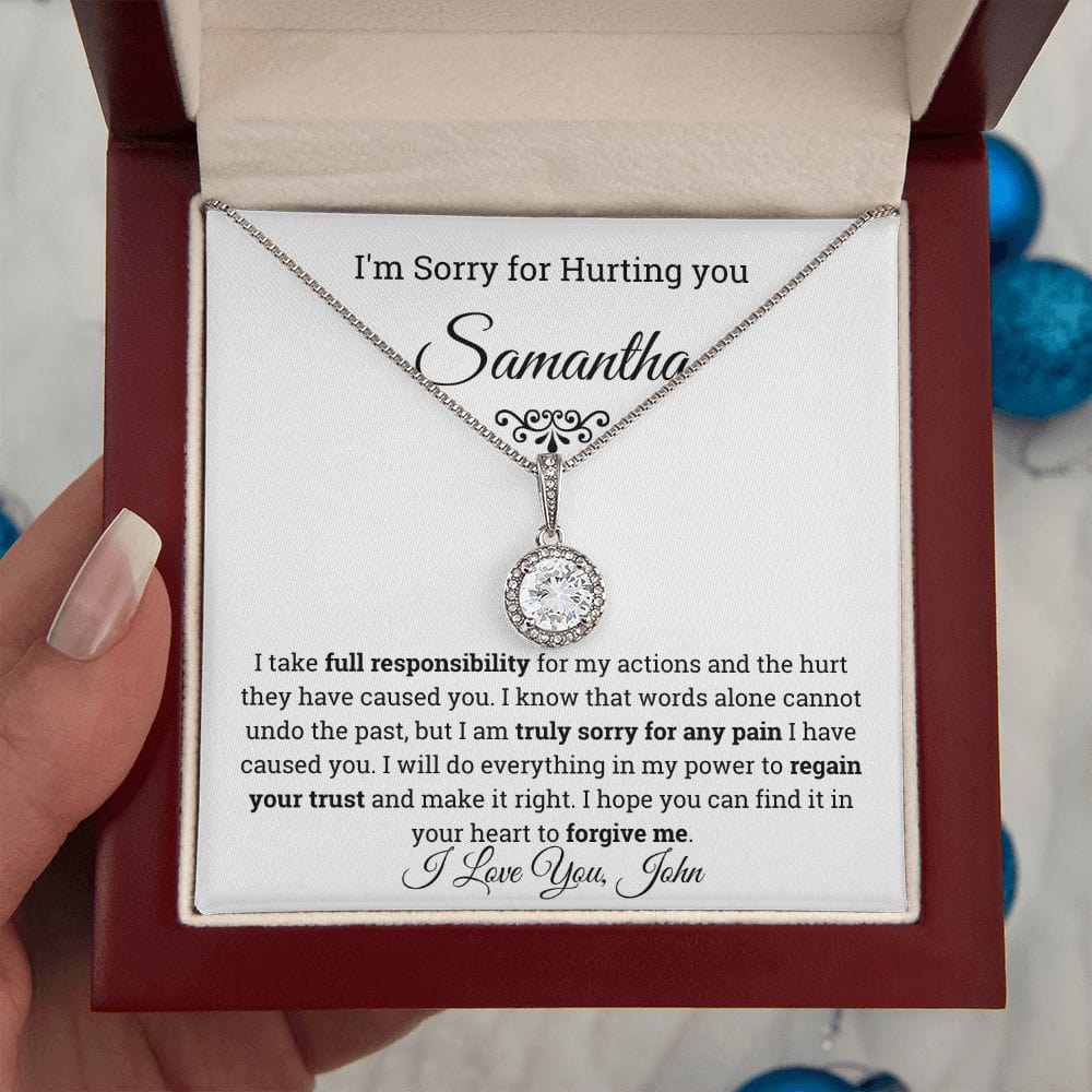 Personalized I'm Sorry Eternal Hope Necklace