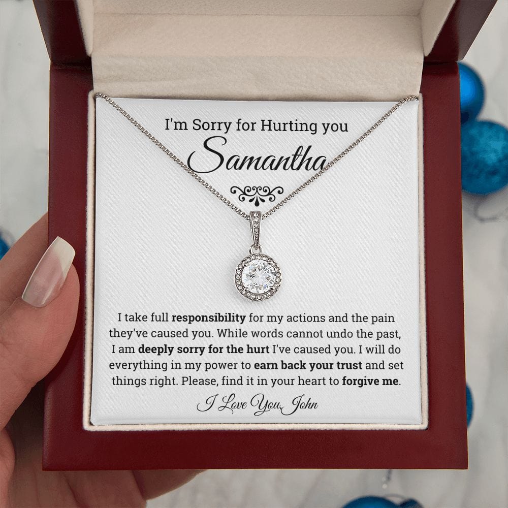 Personalized Im Sorry For Hurting You Eternal Hope Necklace