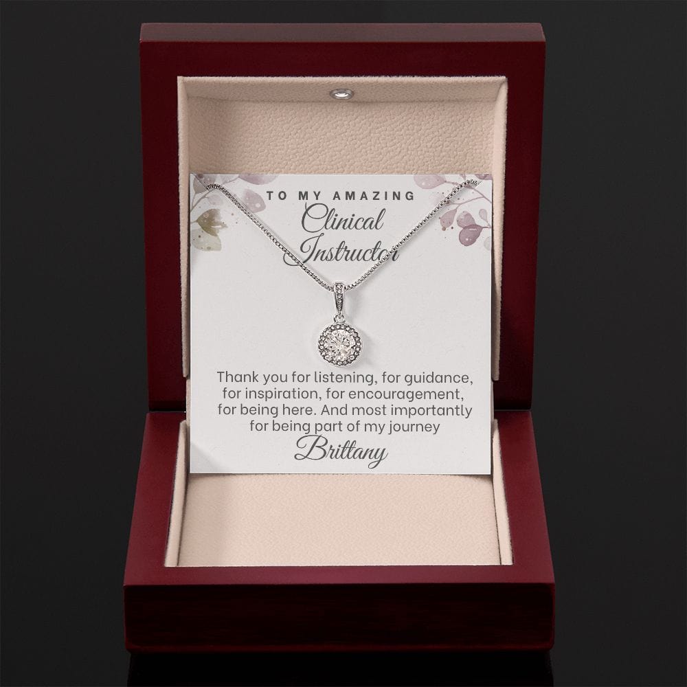 Clinical Instructor Thank you gift necklace, Nursing Instructor present, Nurse Manager gift, Nurse Educator coworker on retirement, leaving