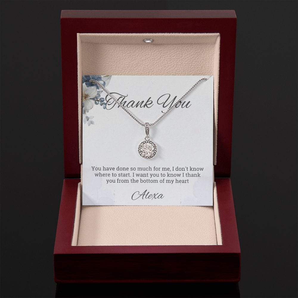 Personalized Thank you necklace for her, Thank you gift for mentor teacher nurse care taker coworker coach teacher, tutor gift, Best Boss-1