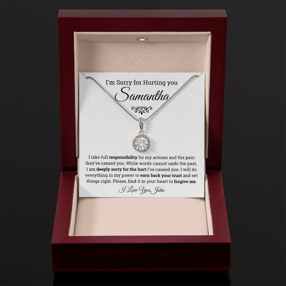 Personalized Im Sorry For Hurting You Eternal Hope Necklace