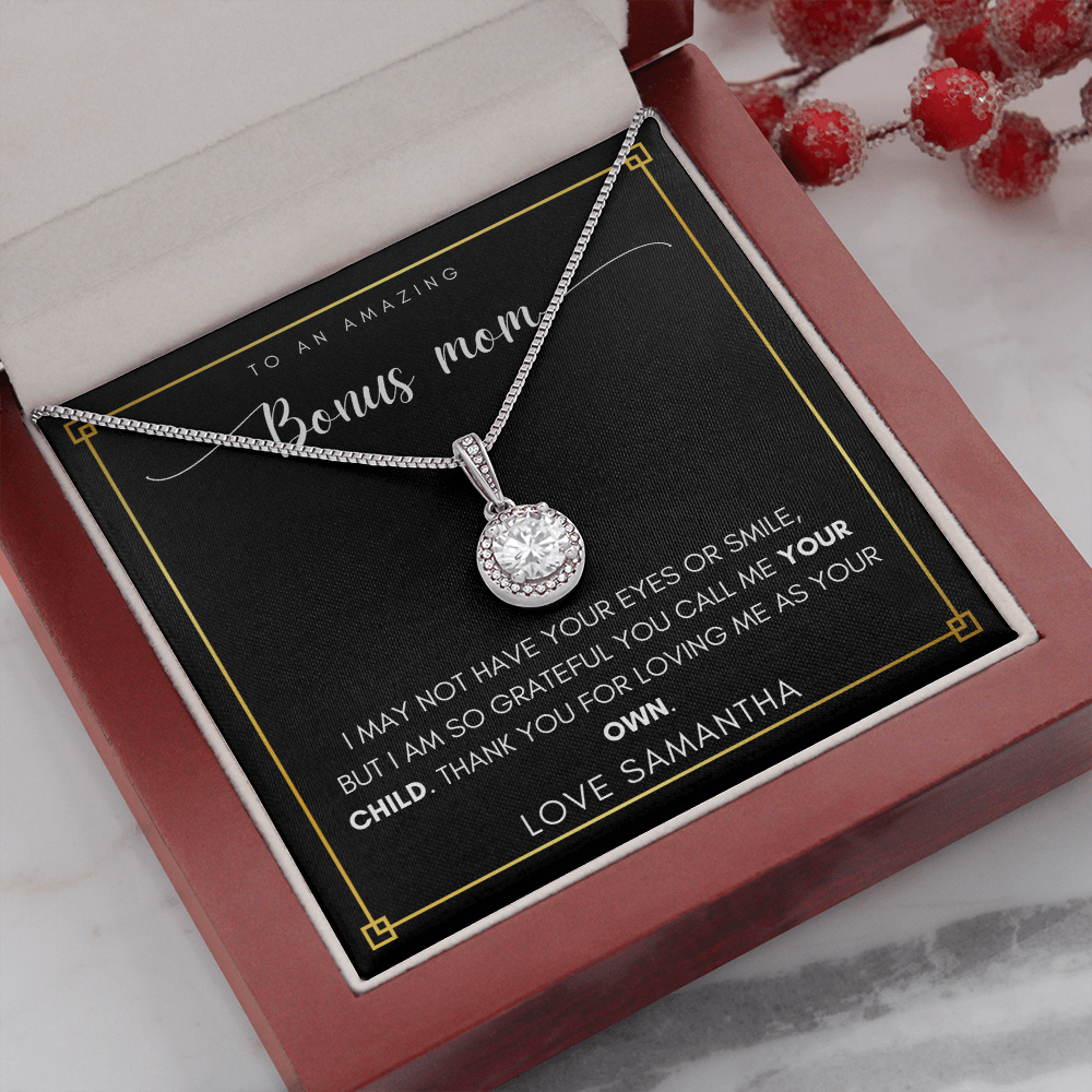 Personalized Bonus Mom Necklace