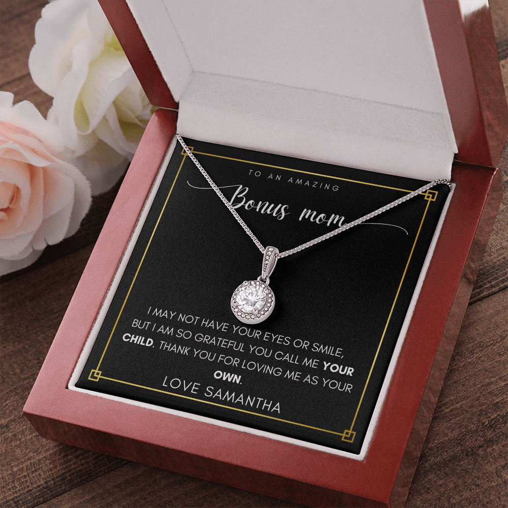 Personalized Bonus Mom Necklace