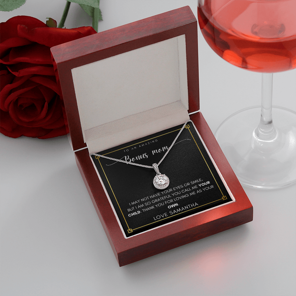 Personalized Bonus Mom Necklace