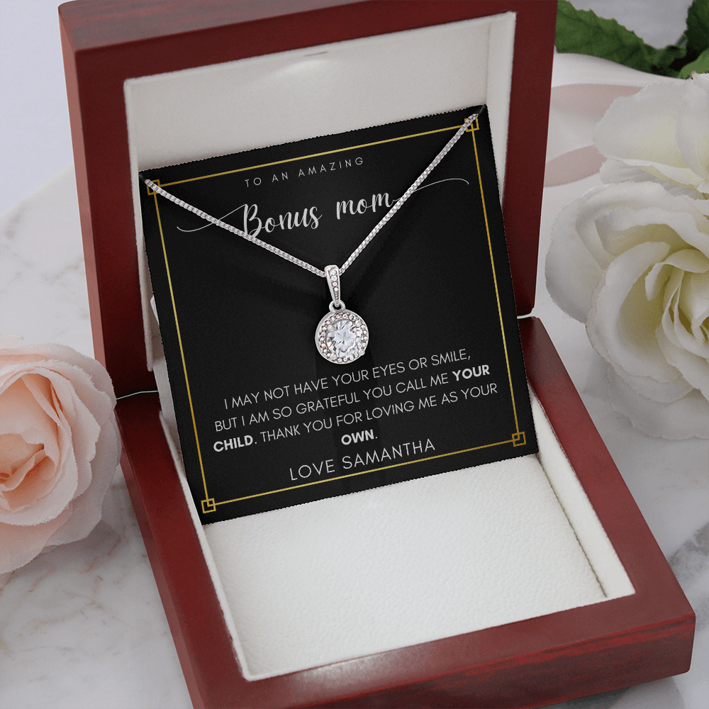Personalized Bonus Mom Necklace