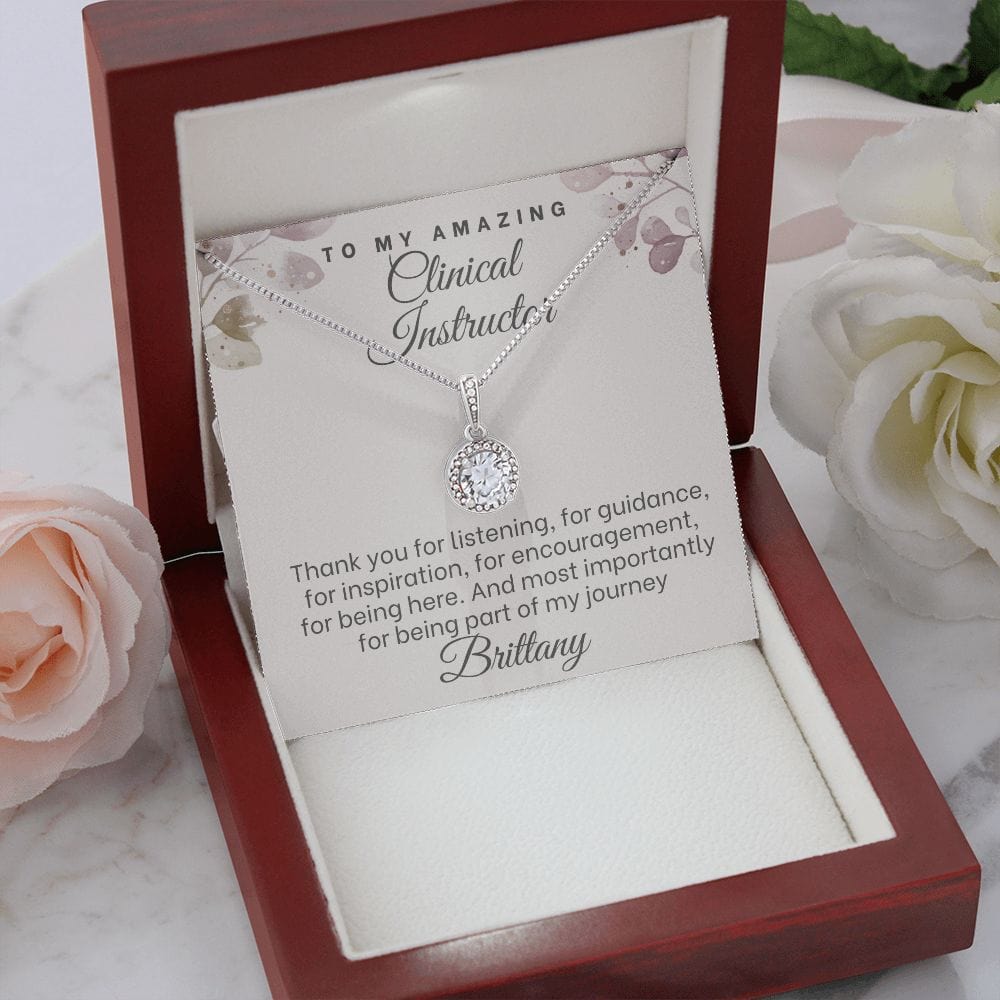 Clinical Instructor Thank you gift necklace, Nursing Instructor present, Nurse Manager gift, Nurse Educator coworker on retirement, leaving