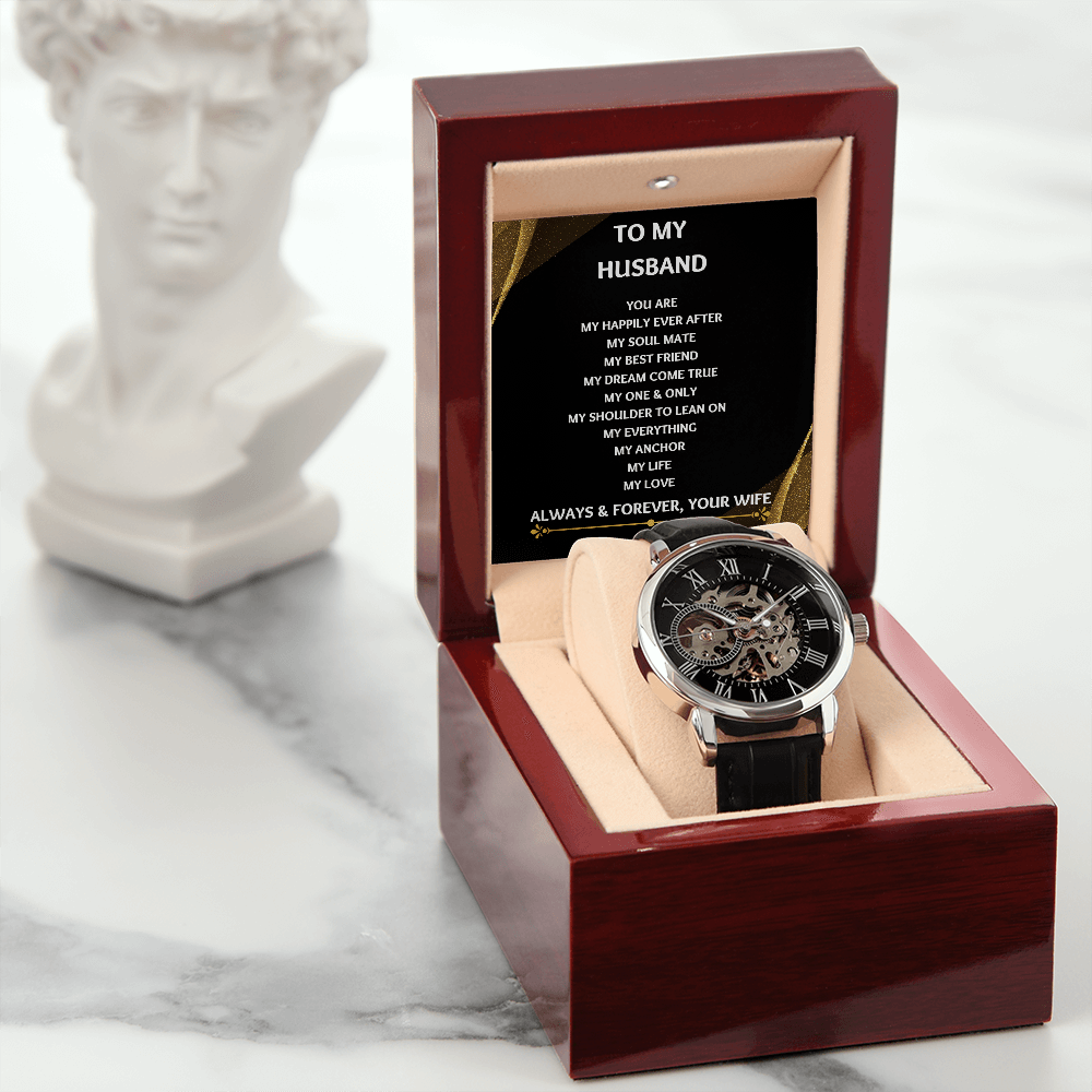 Mens Watch: To my husband or boyfriend Gift