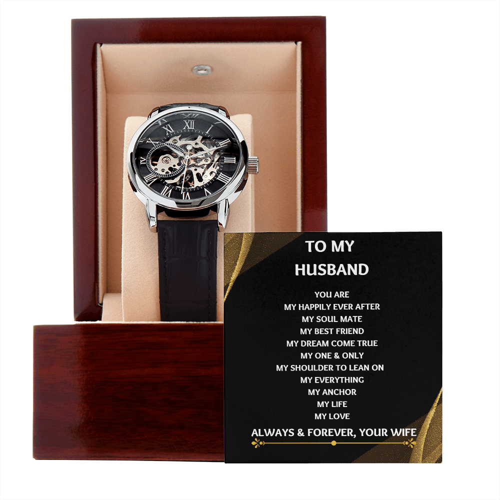 Mens Watch: To my husband or boyfriend Gift