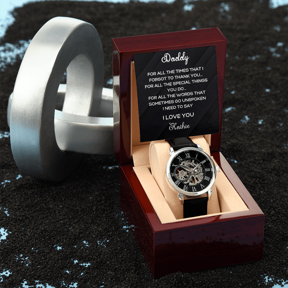 Men's Luxury Watch- Personalized Dad Gifts