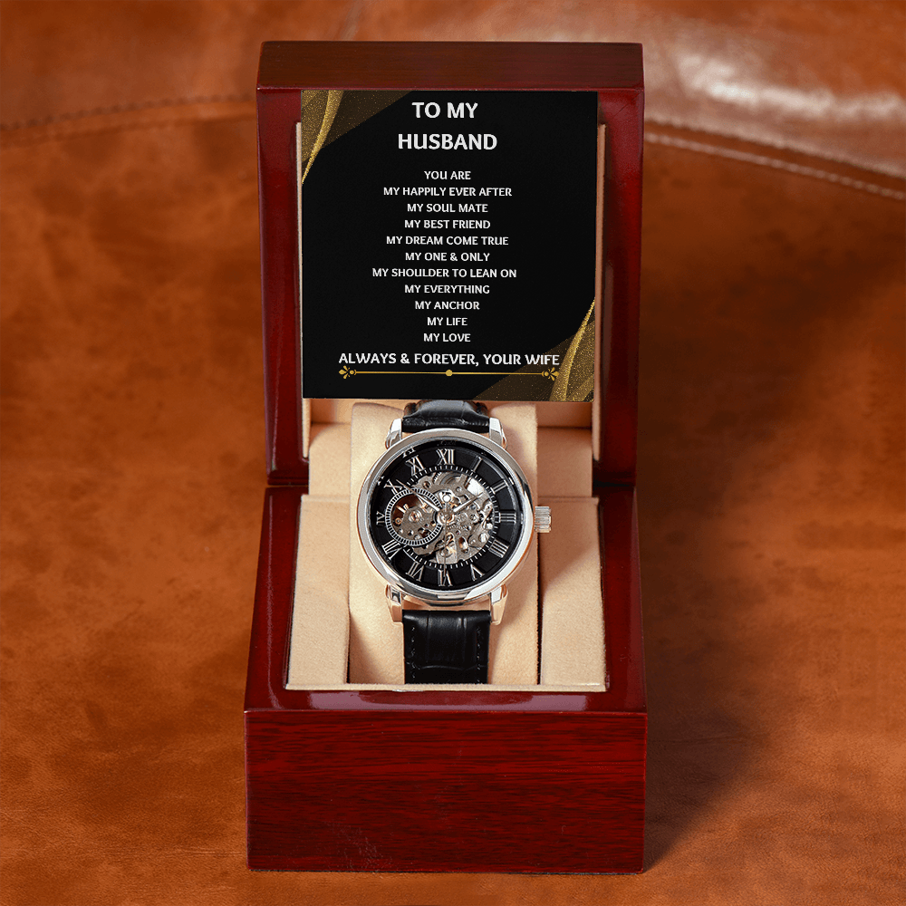 Mens Watch: To my husband or boyfriend Gift