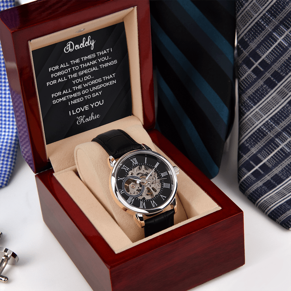 Men's Luxury Watch- Personalized Dad Gifts