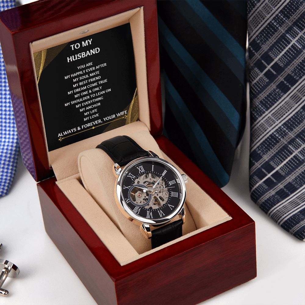 Mens Watch: To my husband or boyfriend Gift
