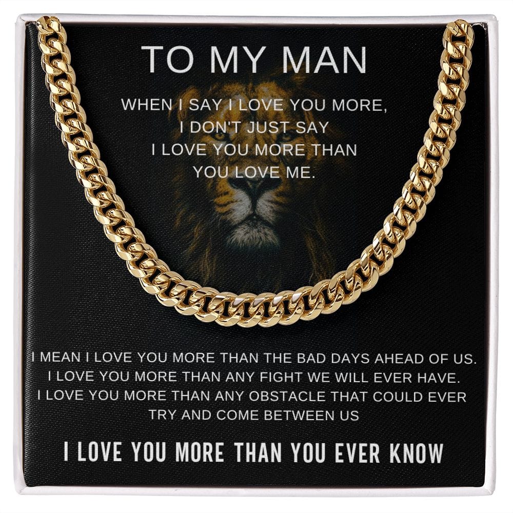 To My Man - I Love You More Than You Ever Know