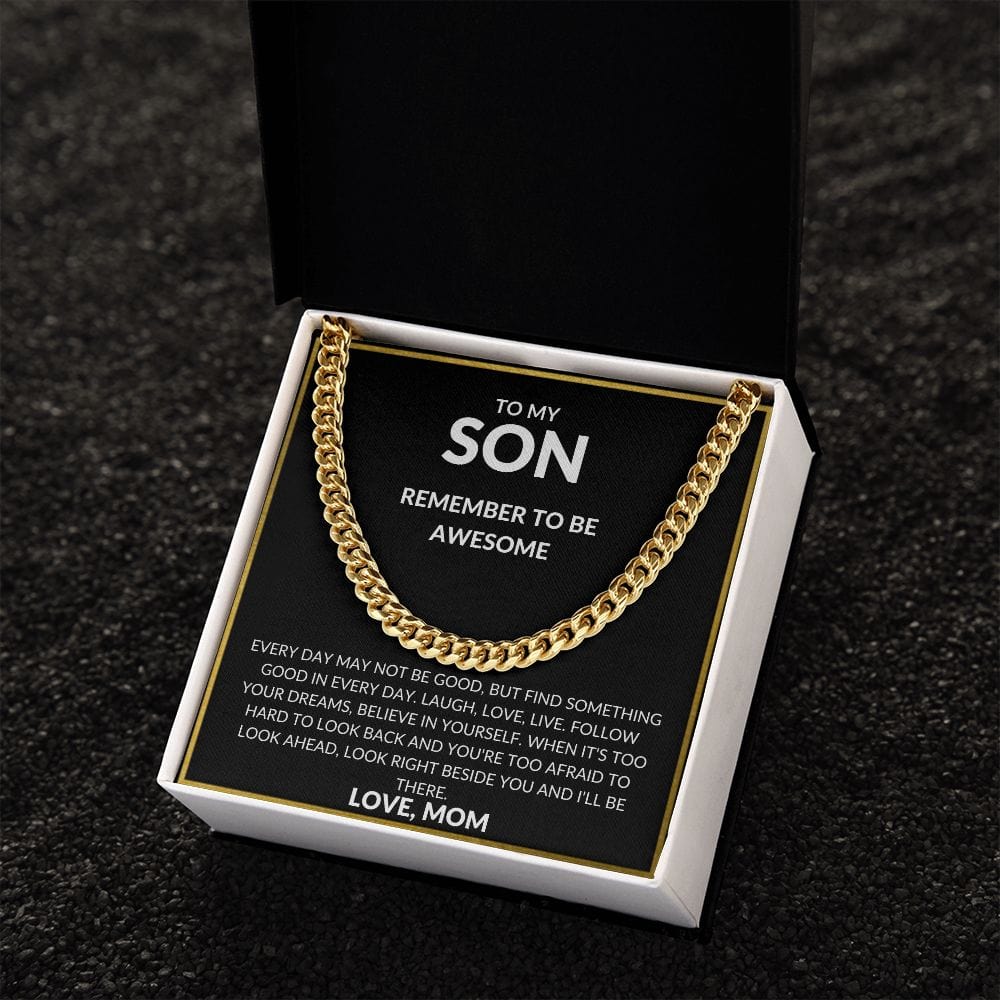 Son Cuban Necklace- Remember to be awesome