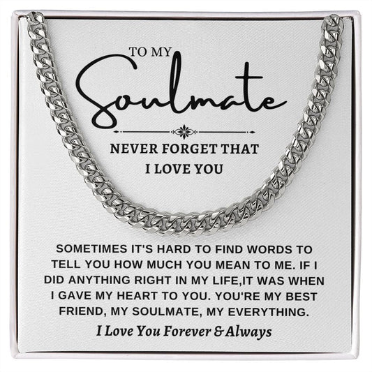 Cuban link chain -To Soulmate