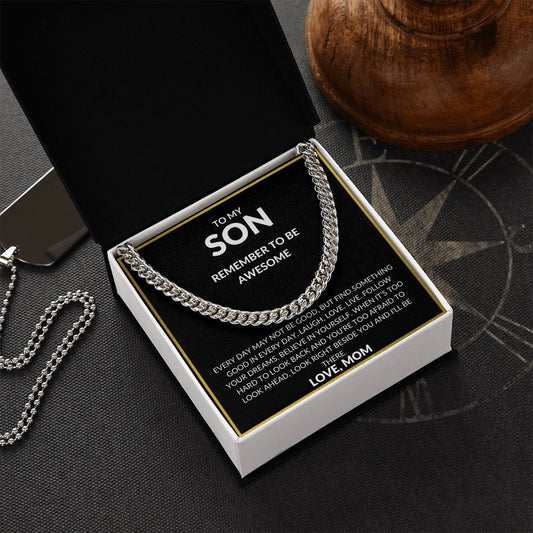 Son Cuban Necklace- Remember to be awesome
