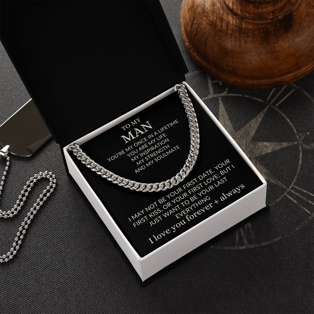 To my Man Cuban Necklace