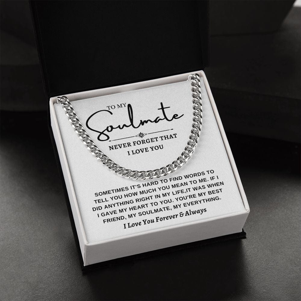Cuban link chain -To Soulmate