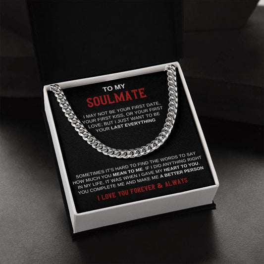Soulmate- You complete me Cuban Link Chain