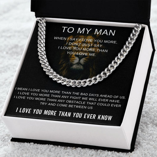 To My Man - I Love You More Than You Ever Know