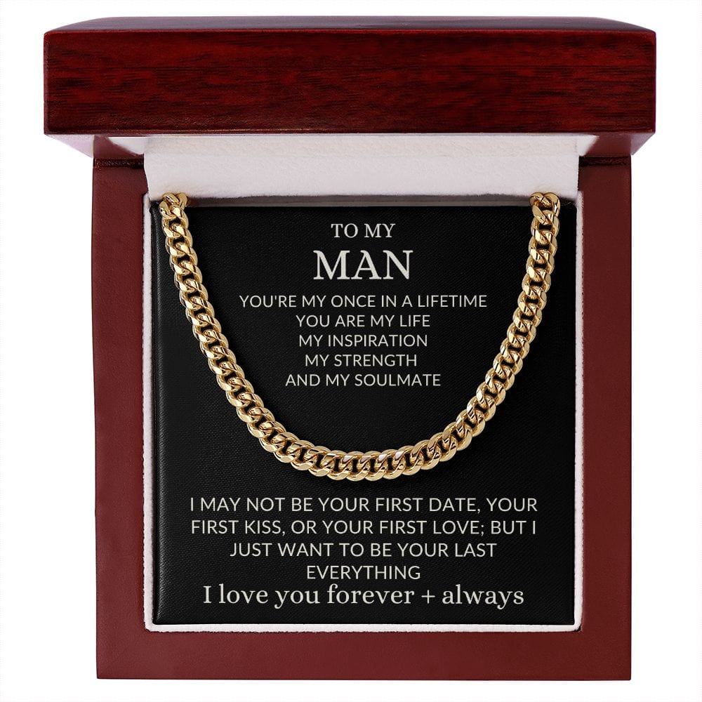 To my Man Cuban Necklace