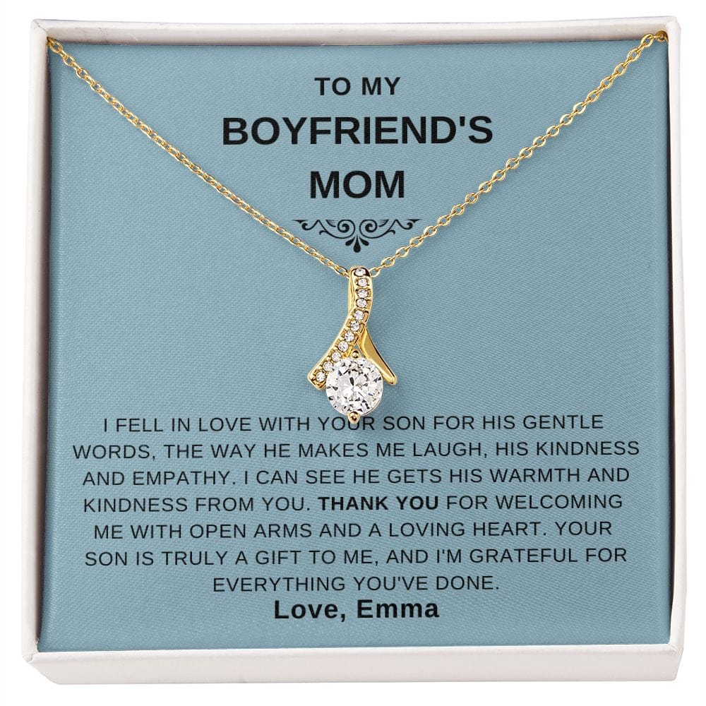 Boyfriend Mom Gift, Boyfriend Mom gift ideas, Boyfriend's Mom Necklace, Christmas, Mother's Day, Birthday Gifts