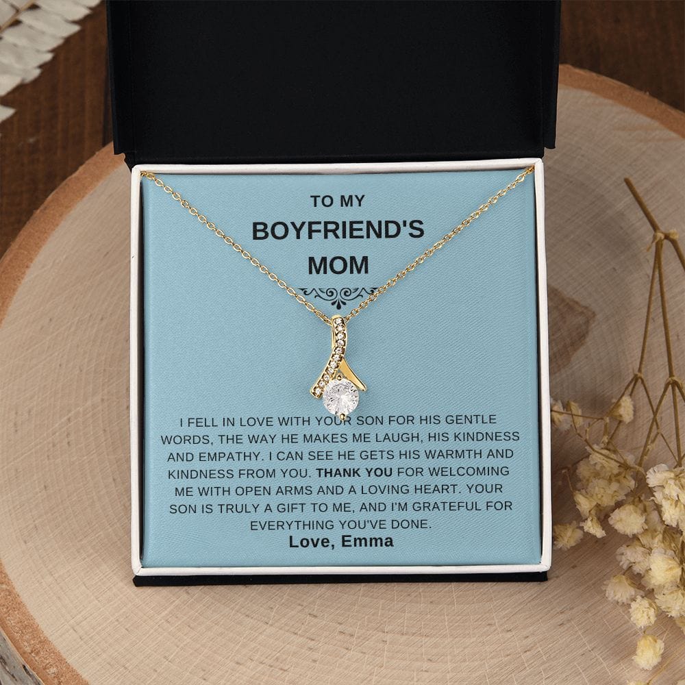 Boyfriend Mom Gift, Boyfriend Mom gift ideas, Boyfriend's Mom Necklace, Christmas, Mother's Day, Birthday Gifts