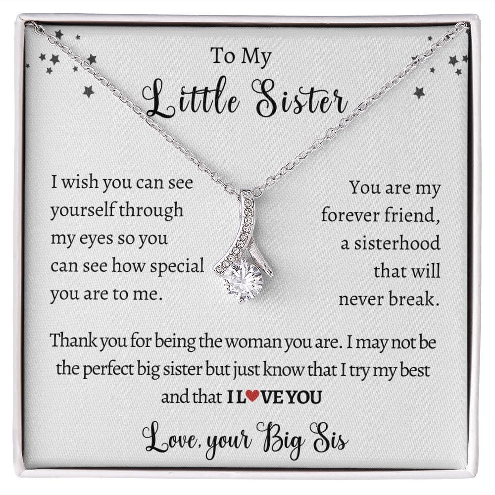 Little sister Alluring Beauty necklace From Big Sister