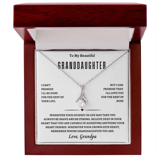 GrandDaughter From Grandpa Alluring Beauty Necklace
