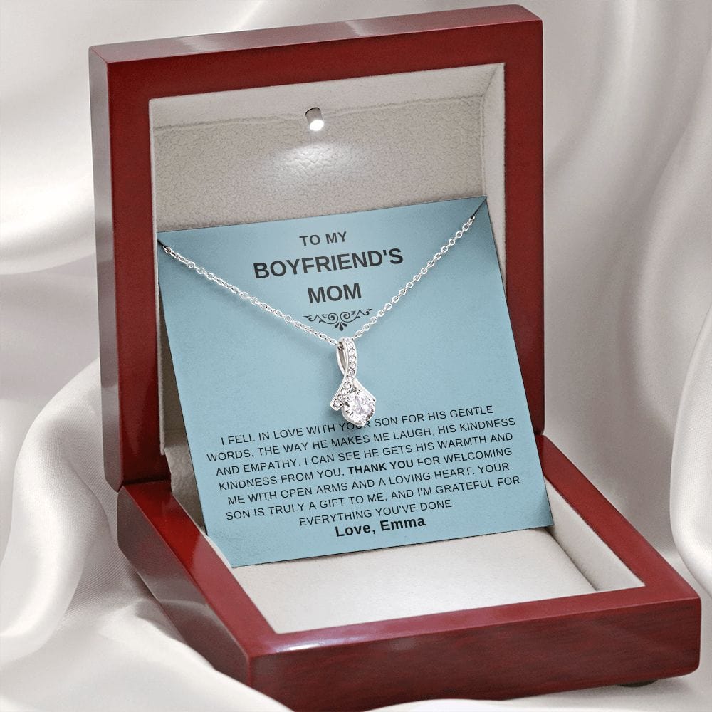 Boyfriend Mom Gift, Boyfriend Mom gift ideas, Boyfriend's Mom Necklace, Christmas, Mother's Day, Birthday Gifts