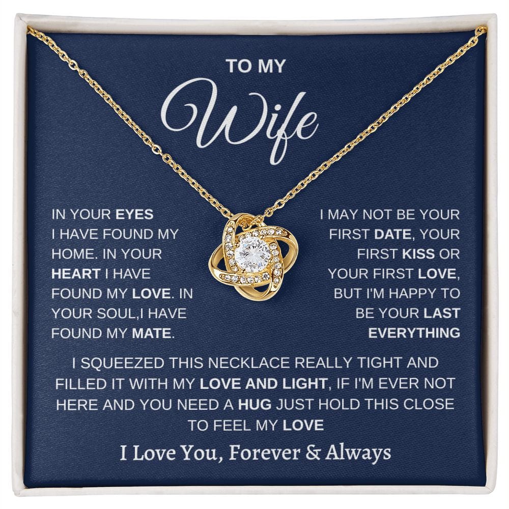 Wife Hug- Loveknot Necklace