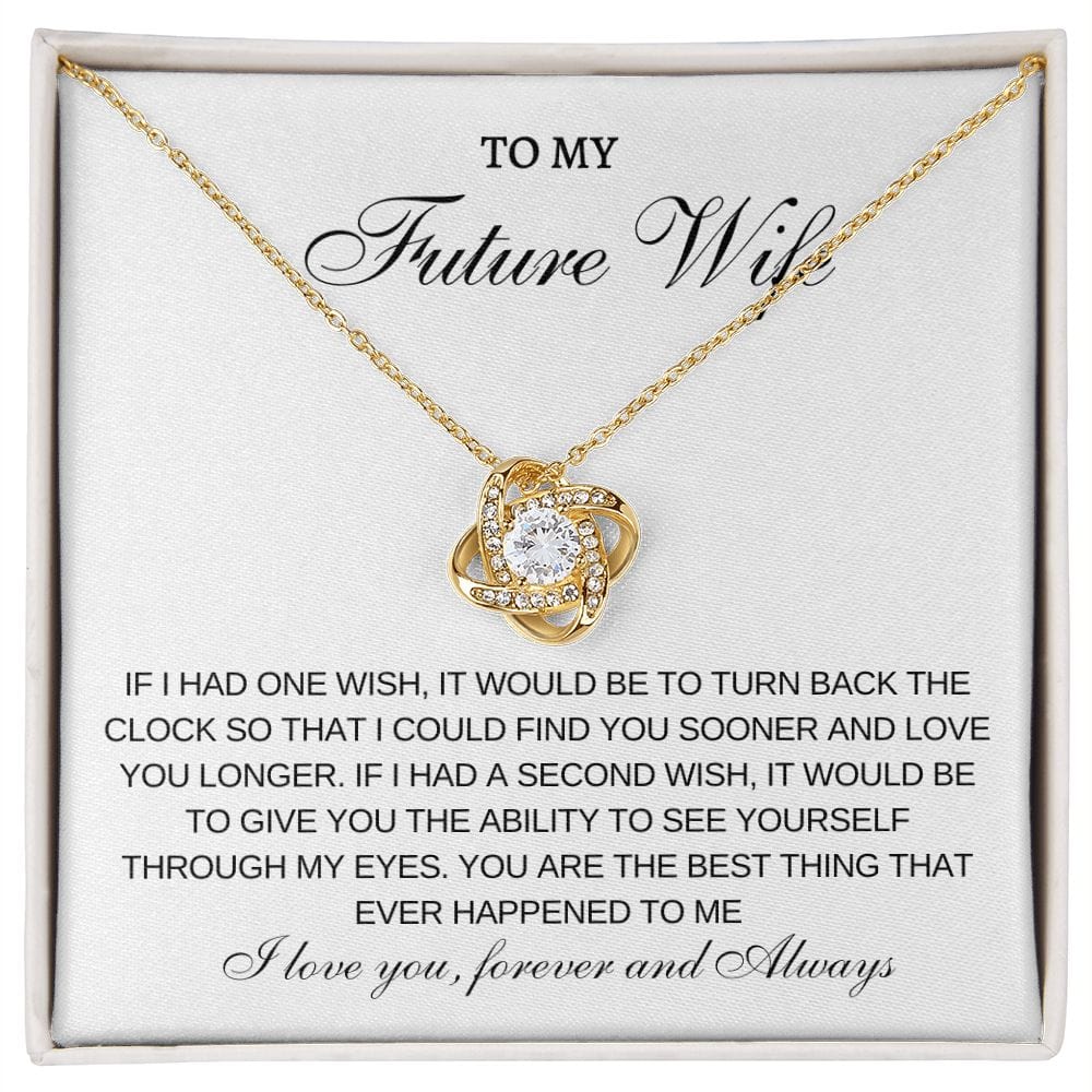 Future Wife One Wish- Loveknot necklace