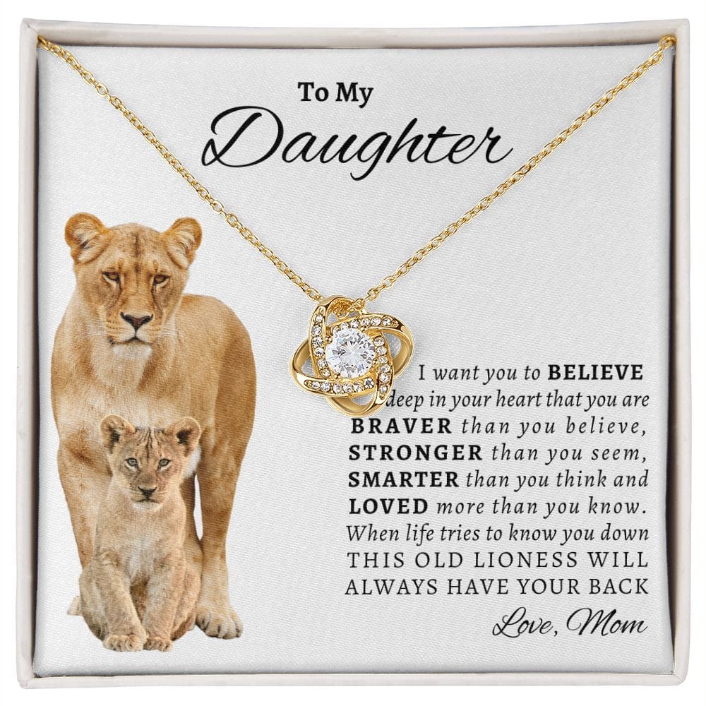 Daughter Braver-Stronger Necklace